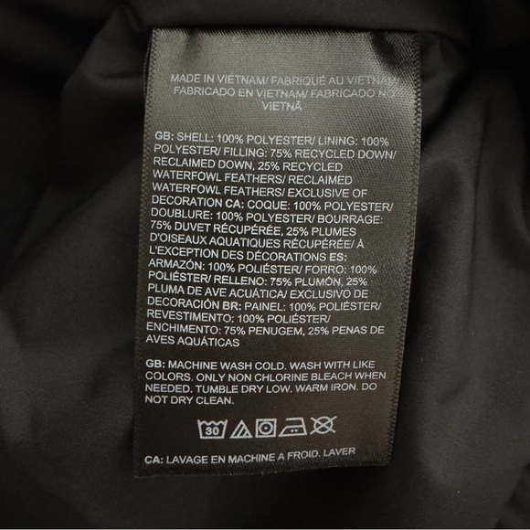 The North Face Men's Baltic Down Puffer Hoodie Coat TNF Black Sz S M L XL XXL - Picture 13 of 14